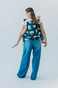 LennyPreschool Carrier, jacquard weave (100% bamboo viscose) - BIRDY - SKYWARD