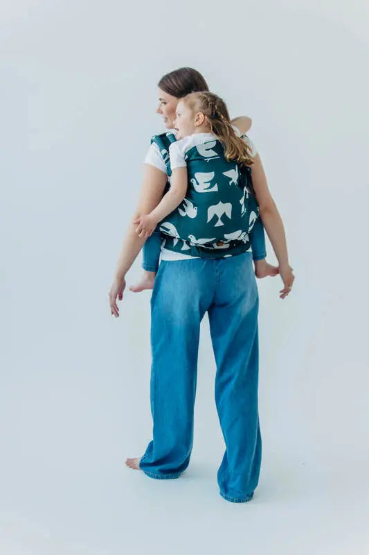 LennyPreschool Carrier, jacquard weave (100% bamboo viscose) - BIRDY - SKYWARD - Woven Baby Preschool   lenny_preschool    #