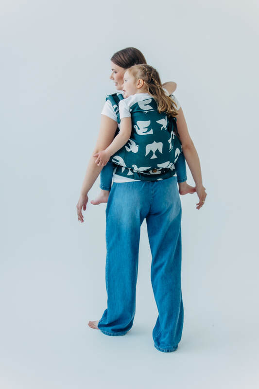 LennyPreschool Carrier, jacquard weave (100% bamboo viscose) - BIRDY - SKYWARD - Woven Baby Size - Preschool   lenny_preschool    #