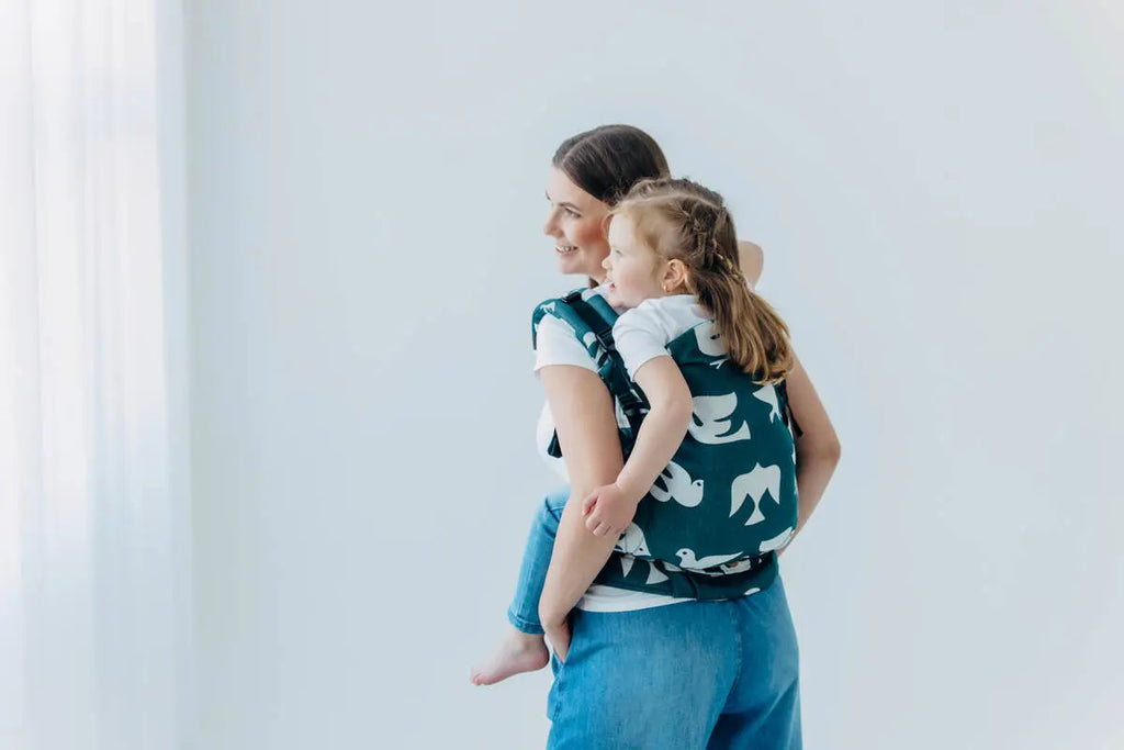 LennyPreschool Carrier, jacquard weave (100% bamboo viscose) - BIRDY - SKYWARD - Woven Baby Preschool   lenny_preschool    #