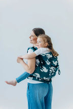 LennyPreschool Carrier, jacquard weave (100% bamboo viscose) - BIRDY - SKYWARD - Woven Baby Preschool   lenny_preschool    #