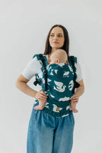 LennyUpGrade PRO Carrier, jacquard weave, 100% bamboo viscose - BIRDY - SKYWARD - Woven Baby Standard   lenny_upgrade_pro    #