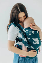 LennyUpGrade PRO Carrier, jacquard weave, 100% bamboo viscose - BIRDY - SKYWARD - Woven Baby Standard   lenny_upgrade_pro    #