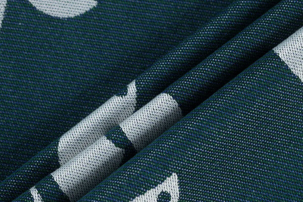 Baby Wrap, Jacquard Weave (100% bamboo viscose) - BIRDY - SKYWARD - Woven Baby XS - 4   long_woven_wraps    #