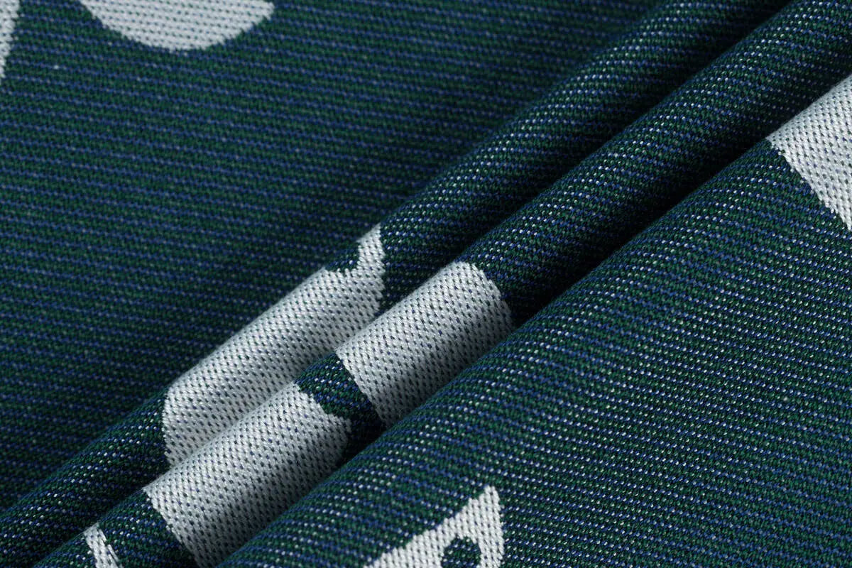 Baby Wrap, Jacquard Weave (100% bamboo viscose) - BIRDY - SKYWARD - Woven Baby XS - 4   long_woven_wraps    #