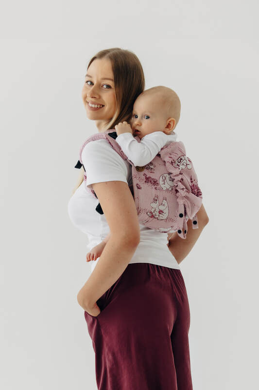 Lenny Buckle Onbuhimo PRO baby carrier, jacquard weave (100% cotton) - MOOMINVALLEY - SHOW ME - Woven Baby Standard   buckle_onbu_pro_carriers    #