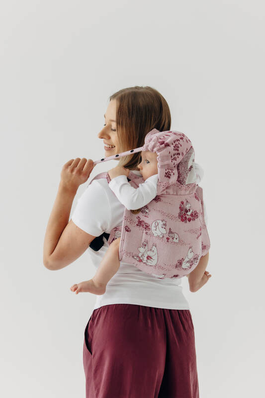 Lenny Buckle Onbuhimo PRO baby carrier, jacquard weave (100% cotton) - MOOMINVALLEY - SHOW ME - Woven Baby Standard   buckle_onbu_pro_carriers    #