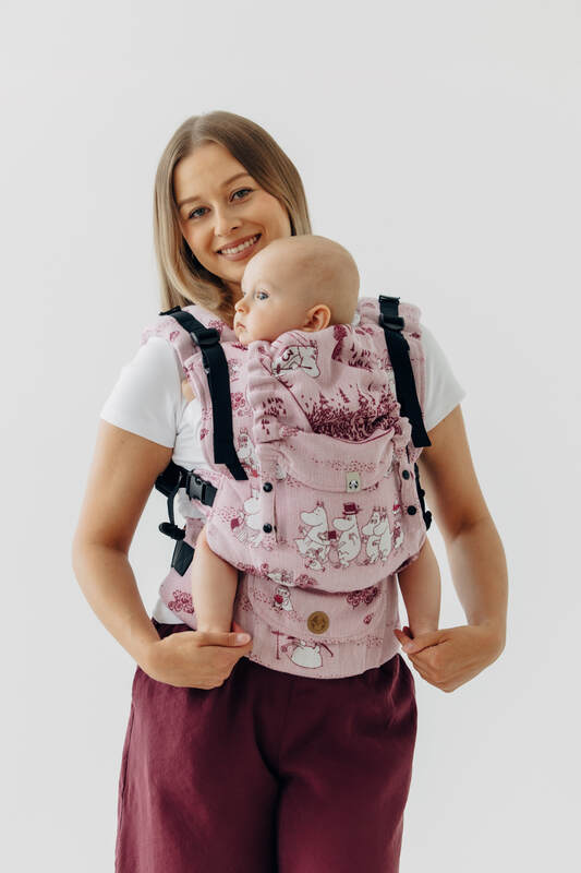 LennyUpGrade PRO Carrier, jacquard weave 100% cotton - MOOMINVALLEY - SHOW ME - Woven Baby Standard   lenny_upgrade_pro    #