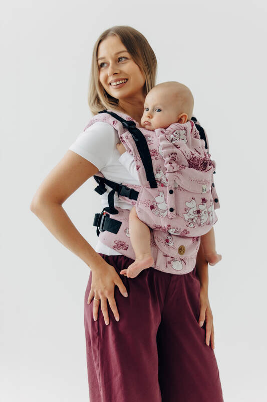LennyUpGrade PRO Carrier, jacquard weave 100% cotton - MOOMINVALLEY - SHOW ME - Woven Baby Standard   lenny_upgrade_pro    #