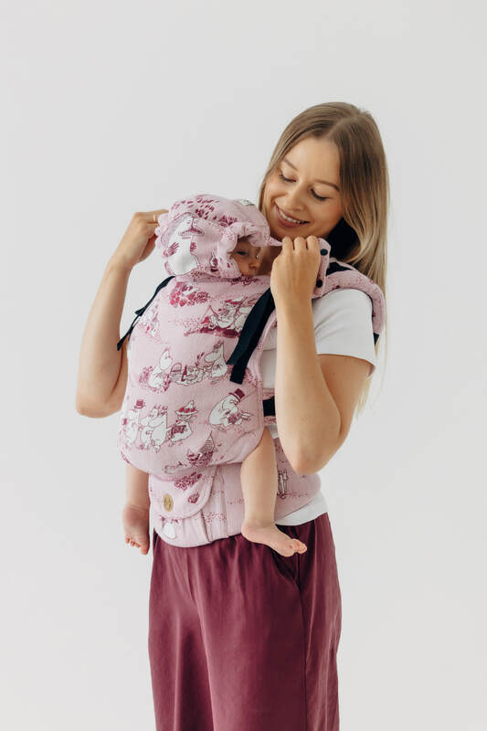 LennyUpGrade PRO Carrier, jacquard weave 100% cotton - MOOMINVALLEY - SHOW ME - Woven Baby Standard   lenny_upgrade_pro    #