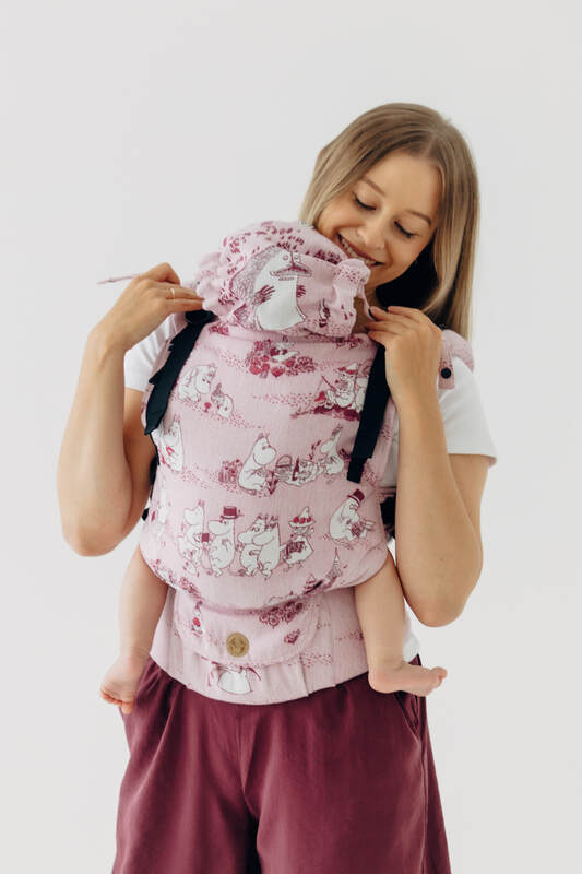 LennyUpGrade PRO Carrier, jacquard weave 100% cotton - MOOMINVALLEY - SHOW ME - Woven Baby Standard   lenny_upgrade_pro    #