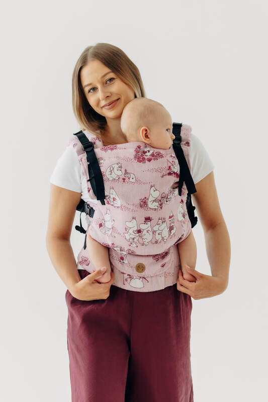 LennyUpGrade PRO Carrier, jacquard weave 100% cotton - MOOMINVALLEY - SHOW ME - Woven Baby Standard   lenny_upgrade_pro    #