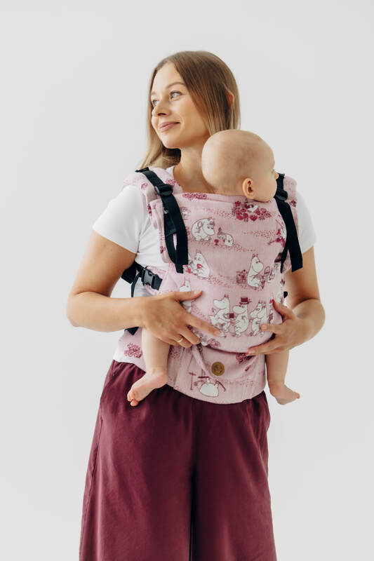 LennyUpGrade PRO Carrier, jacquard weave 100% cotton - MOOMINVALLEY - SHOW ME - Woven Baby Standard   lenny_upgrade_pro    #