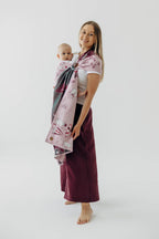 Ring Sling, Jacquard Weave (100% cotton), with gathered shoulder - MOOMINVALLEY - SHOW ME - standard 1.8m - Woven Baby    ring_slings    #