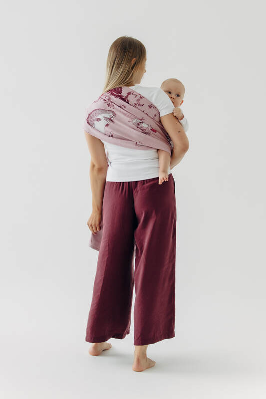 Ring Sling, Jacquard Weave (100% cotton), with gathered shoulder - MOOMINVALLEY - SHOW ME - standard 1.8m - Woven Baby    ring_slings    #