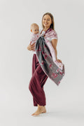 Ring Sling, Jacquard Weave (100% cotton), with gathered shoulder - MOOMINVALLEY - SHOW ME - standard 1.8m - Woven Baby    ring_slings    #