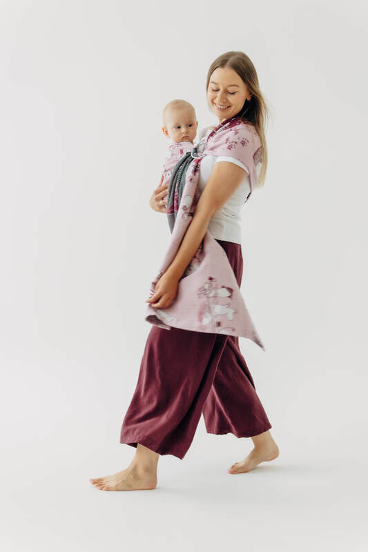 Ring Sling, Jacquard Weave (100% cotton), with gathered shoulder - MOOMINVALLEY - SHOW ME - standard 1.8m - Woven Baby    ring_slings    #