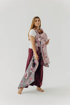 Baby Wrap, Jacquard Weave (100% cotton) - MOOMINVALLEY - SHOW ME - Woven Baby XS - 4   long_woven_wraps    #