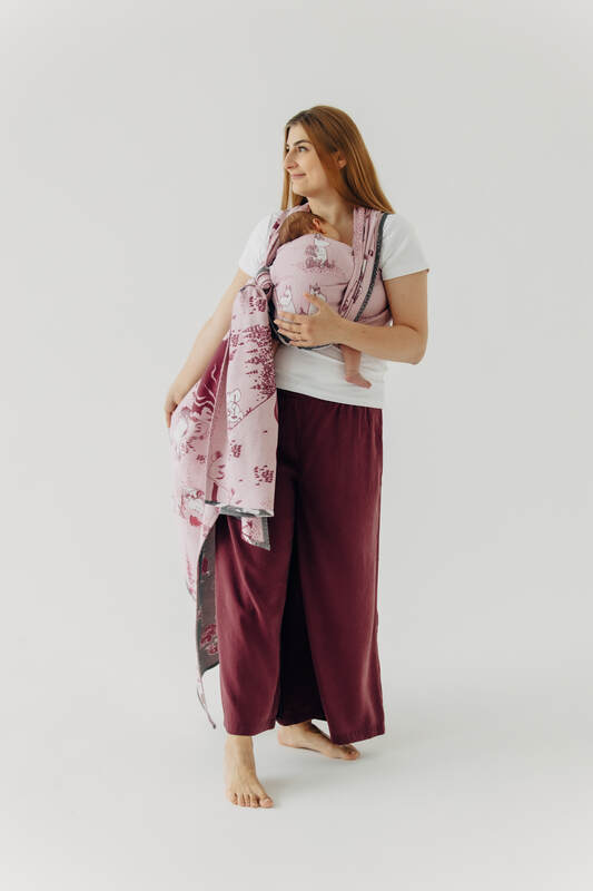 lennylamb Baby Wrap, Jacquard Weave (100% cotton) - MOOMINVALLEY - SHOW ME  long_woven_wraps  Woven Baby