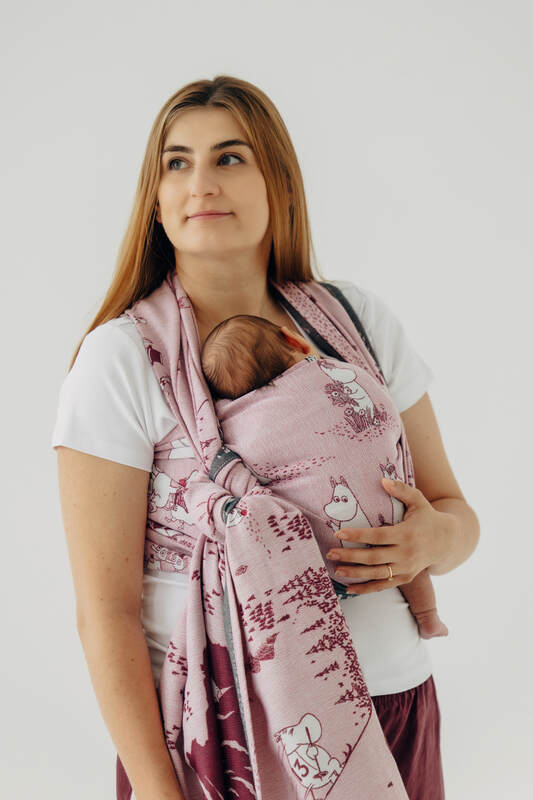 lennylamb Baby Wrap, Jacquard Weave (100% cotton) - MOOMINVALLEY - SHOW ME  long_woven_wraps  Woven Baby