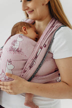 lennylamb Baby Wrap, Jacquard Weave (100% cotton) - MOOMINVALLEY - SHOW ME  long_woven_wraps  Woven Baby