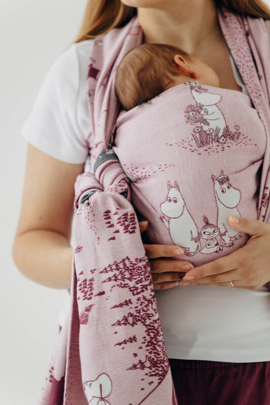 lennylamb Baby Wrap, Jacquard Weave (100% cotton) - MOOMINVALLEY - SHOW ME  long_woven_wraps  Woven Baby
