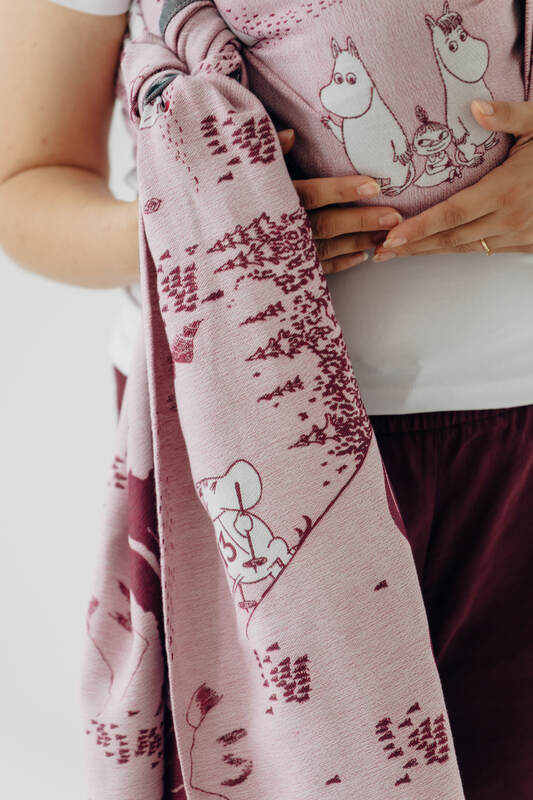 lennylamb Baby Wrap, Jacquard Weave (100% cotton) - MOOMINVALLEY - SHOW ME  long_woven_wraps  Woven Baby