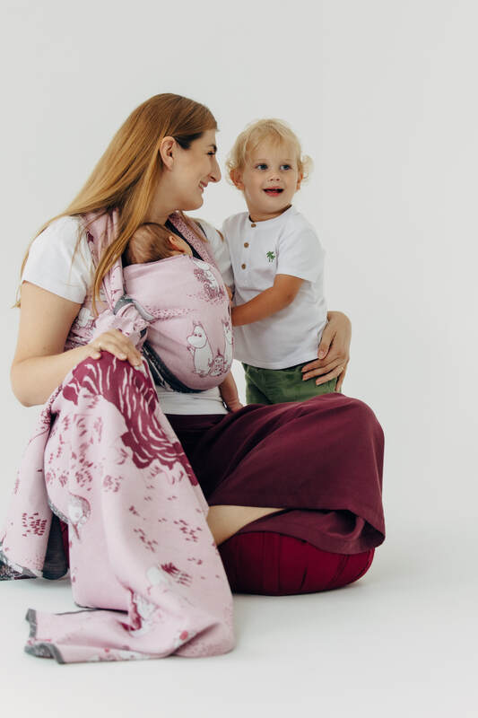 lennylamb Baby Wrap, Jacquard Weave (100% cotton) - MOOMINVALLEY - SHOW ME  long_woven_wraps  Woven Baby