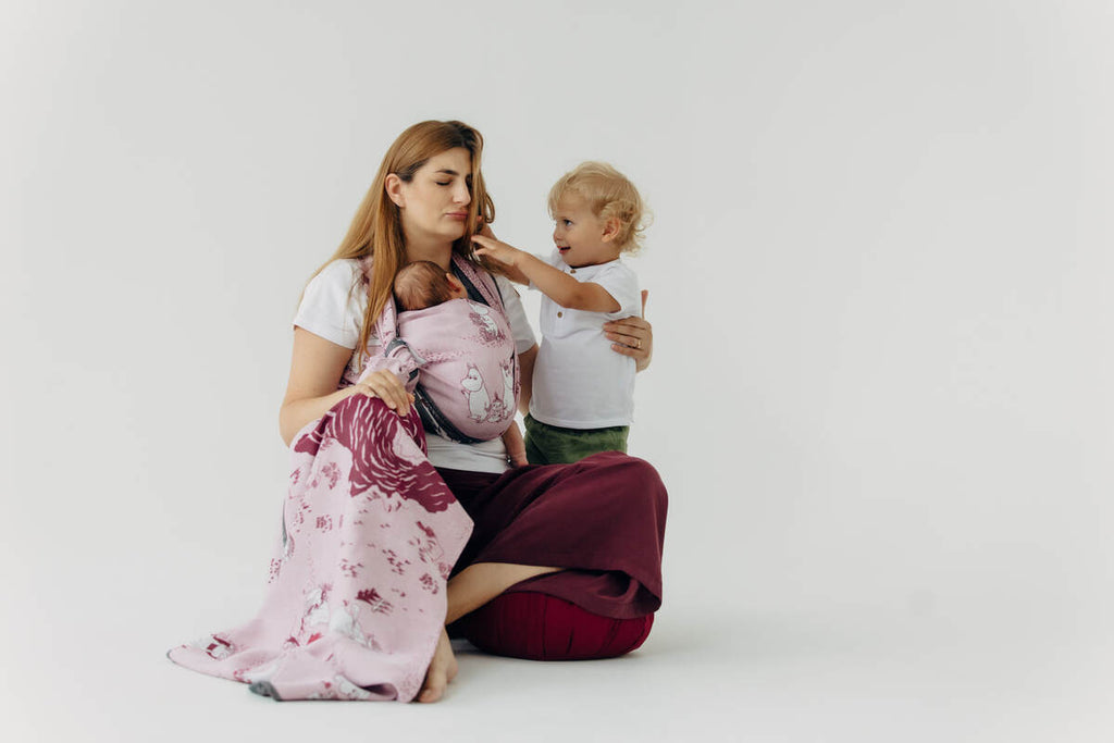 lennylamb Baby Wrap, Jacquard Weave (100% cotton) - MOOMINVALLEY - SHOW ME  long_woven_wraps  Woven Baby