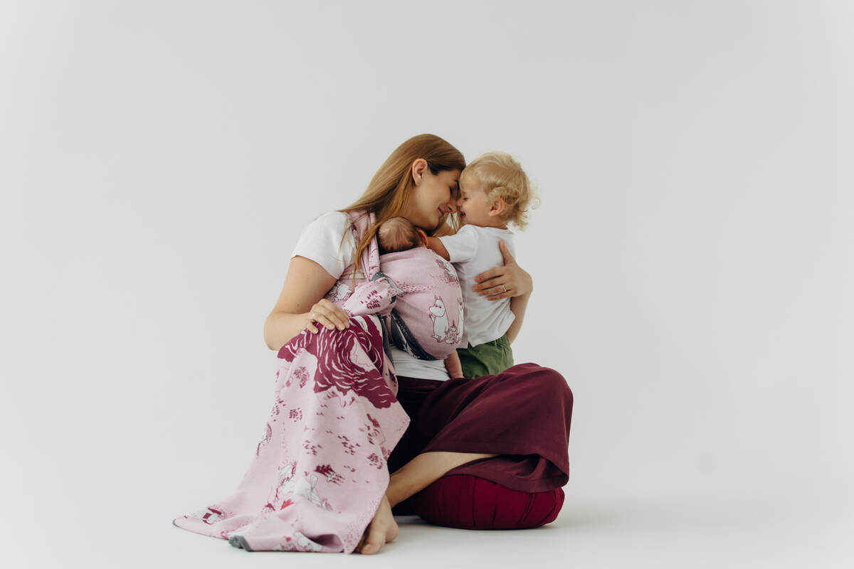 lennylamb Baby Wrap, Jacquard Weave (100% cotton) - MOOMINVALLEY - SHOW ME  long_woven_wraps  Woven Baby