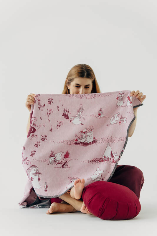lennylamb Baby Wrap, Jacquard Weave (100% cotton) - MOOMINVALLEY - SHOW ME  long_woven_wraps  Woven Baby