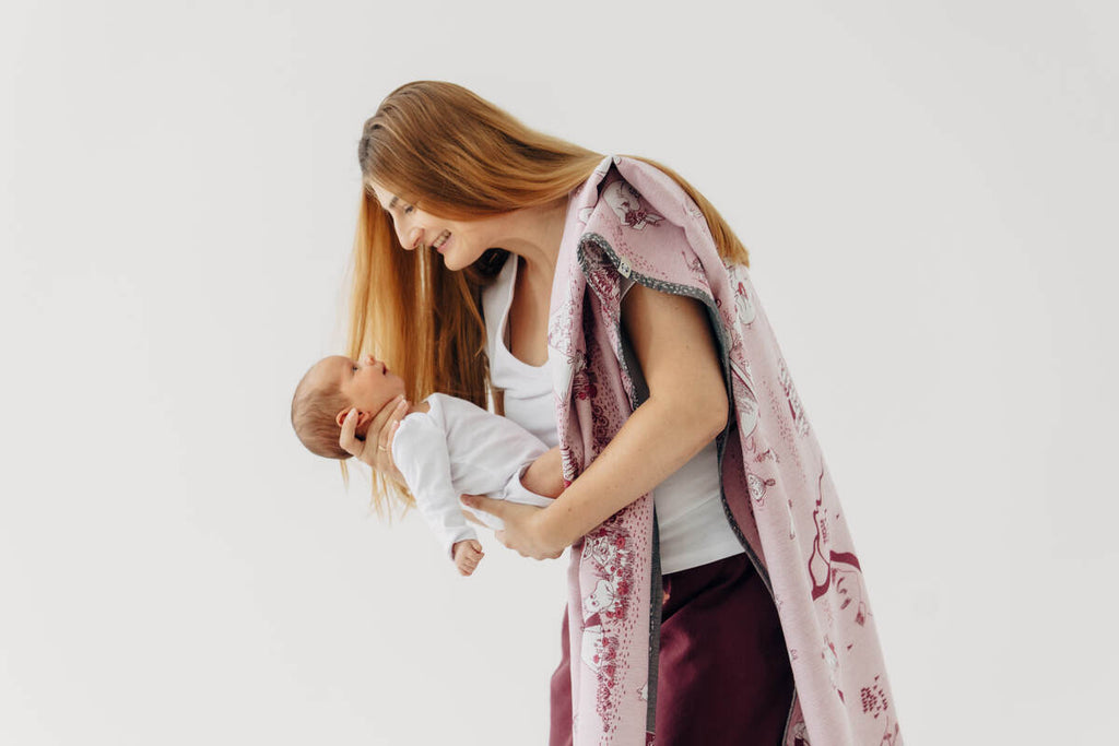 Baby Wrap, Jacquard Weave (100% cotton) - MOOMINVALLEY - SHOW ME - Woven Baby XS - 4   long_woven_wraps    #