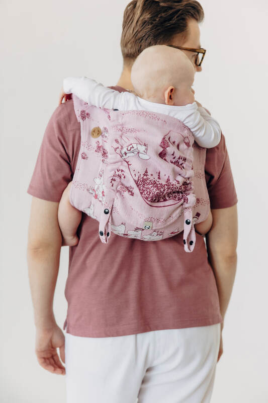 Lenny Buckle Onbuhimo PRO baby carrier, jacquard weave (100% cotton) - MOOMINVALLEY - SHOW ME - Woven Baby Standard   buckle_onbu_pro_carriers    #