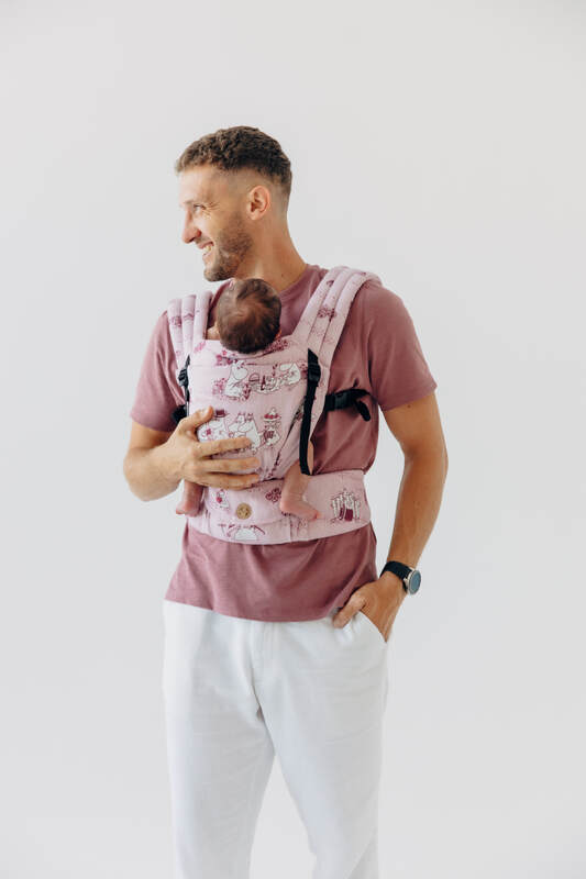LennyLight Carrier, jacquard weave 100% cotton - MOOMINVALLEY - SHOW ME - Woven Baby Standard   lenny_light    #