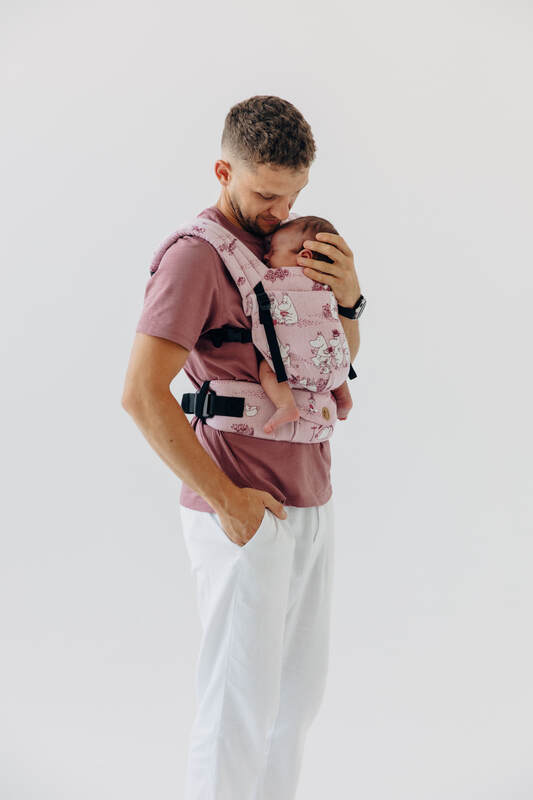 LennyLight Carrier, jacquard weave 100% cotton - MOOMINVALLEY - SHOW ME - Woven Baby Standard   lenny_light    #