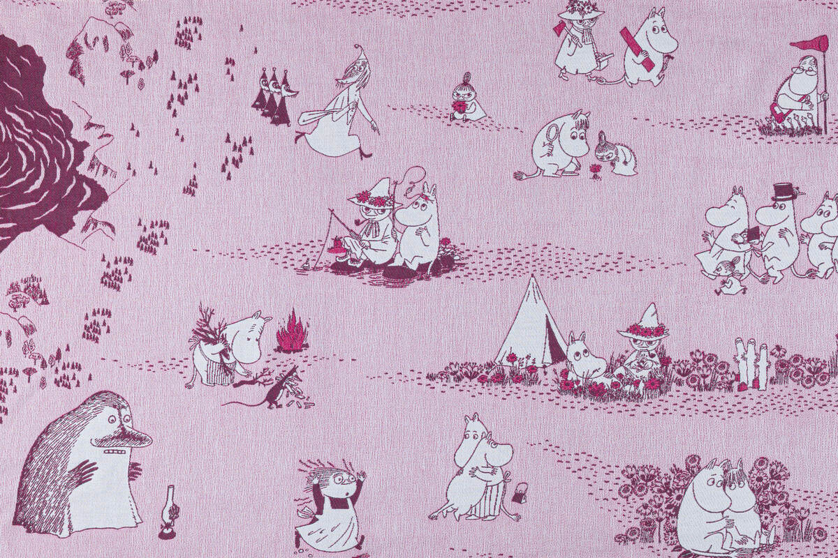Baby Wrap, Jacquard Weave (100% cotton) - MOOMINVALLEY - SHOW ME - Woven Baby XS - 4   long_woven_wraps    #