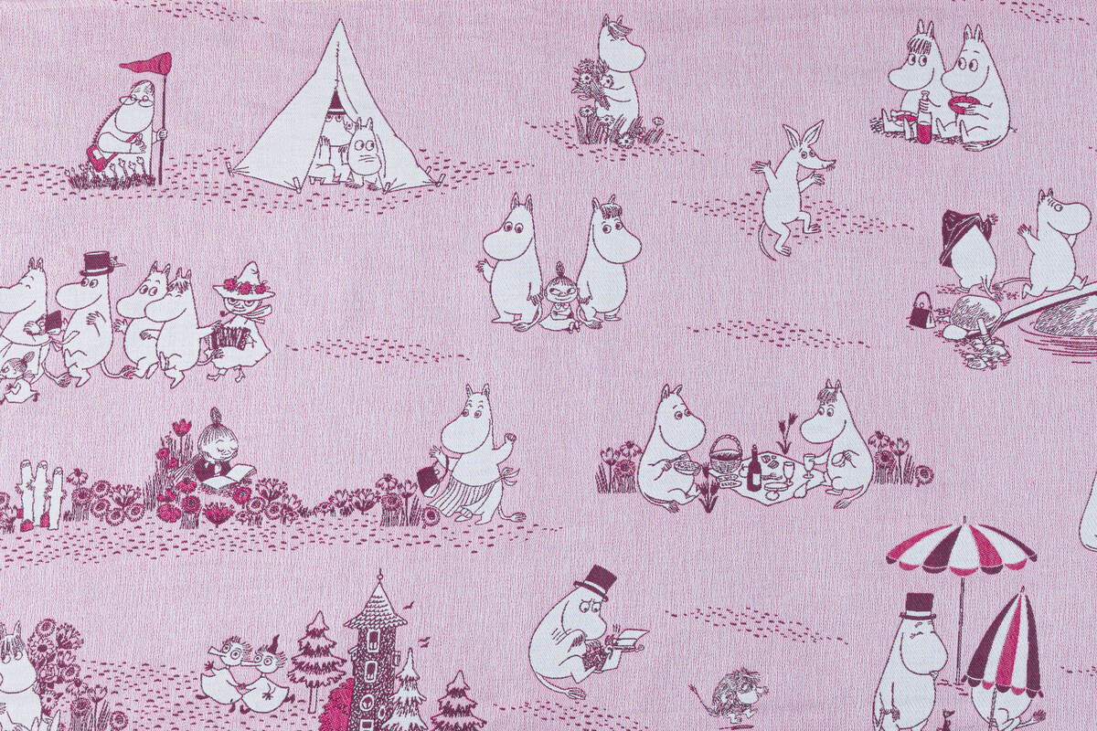 Baby Wrap, Jacquard Weave (100% cotton) - MOOMINVALLEY - SHOW ME - Woven Baby XS - 4   long_woven_wraps    #