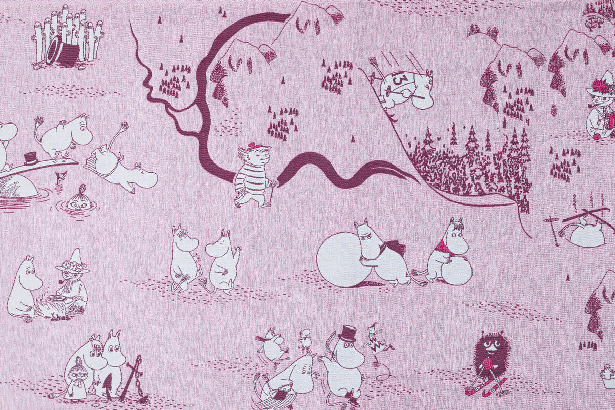 Baby Wrap, Jacquard Weave (100% cotton) - MOOMINVALLEY - SHOW ME - Woven Baby XS - 4   long_woven_wraps    #
