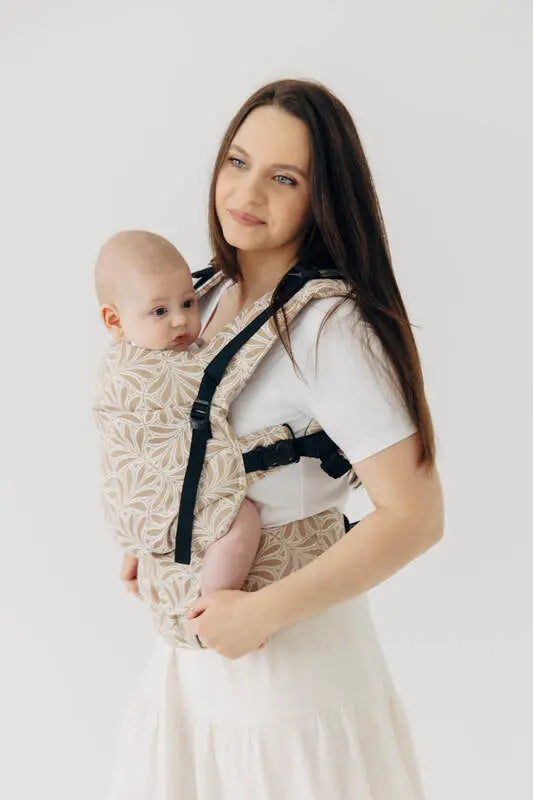 LennyUpGrade PRO Carrier, jacquard weave, 50% cotton, 50% bamboo viscose - INFINITY - GOLDEN HOUR - Woven Baby Standard   lenny_upgrade_pro    #