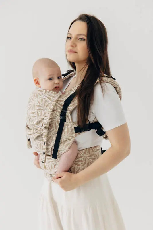 LennyUpGrade PRO Carrier, jacquard weave, 50% cotton, 50% bamboo viscose - INFINITY - GOLDEN HOUR - Woven Baby Standard   lenny_upgrade_pro    #