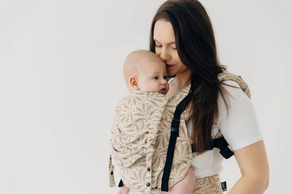 LennyUpGrade PRO Carrier, jacquard weave, 50% cotton, 50% bamboo viscose - INFINITY - GOLDEN HOUR - Woven Baby Standard   lenny_upgrade_pro    #