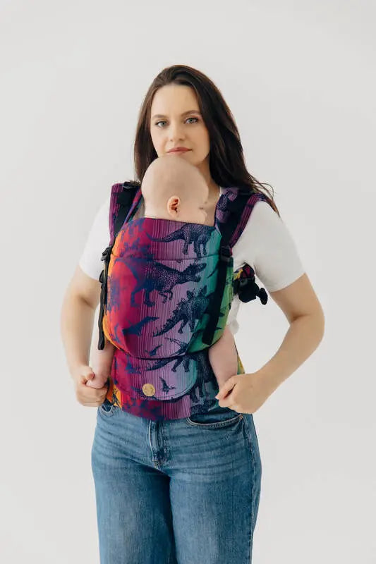 LennyUpGrade PRO Carrier, jacquard weave 100% cotton - JURASSIC - NEW ERA - Woven Baby Standard   lenny_upgrade_pro    #