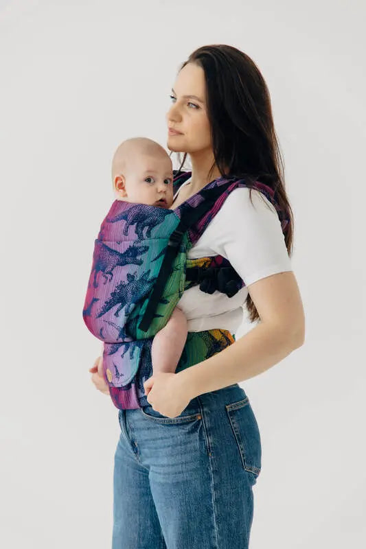LennyUpGrade PRO Carrier, jacquard weave 100% cotton - JURASSIC - NEW ERA - Woven Baby Standard   lenny_upgrade_pro    #