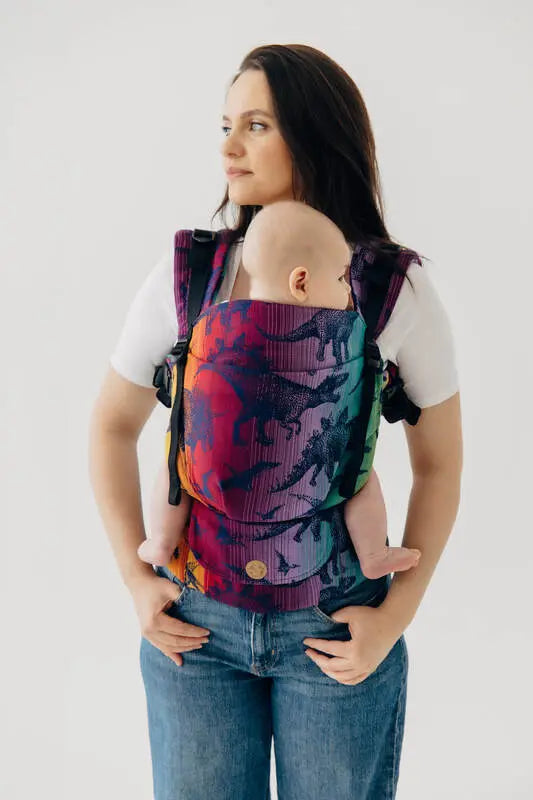 LennyUpGrade PRO Carrier, jacquard weave 100% cotton - JURASSIC - NEW ERA - Woven Baby Standard   lenny_upgrade_pro    #