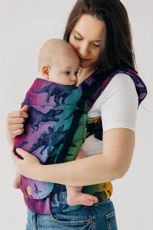 LennyUpGrade PRO Carrier, jacquard weave 100% cotton - JURASSIC - NEW ERA - Woven Baby Standard   lenny_upgrade_pro    #