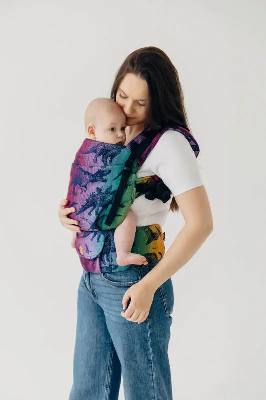 LennyUpGrade PRO Carrier, jacquard weave 100% cotton - JURASSIC - NEW ERA - Woven Baby Standard   lenny_upgrade_pro    #
