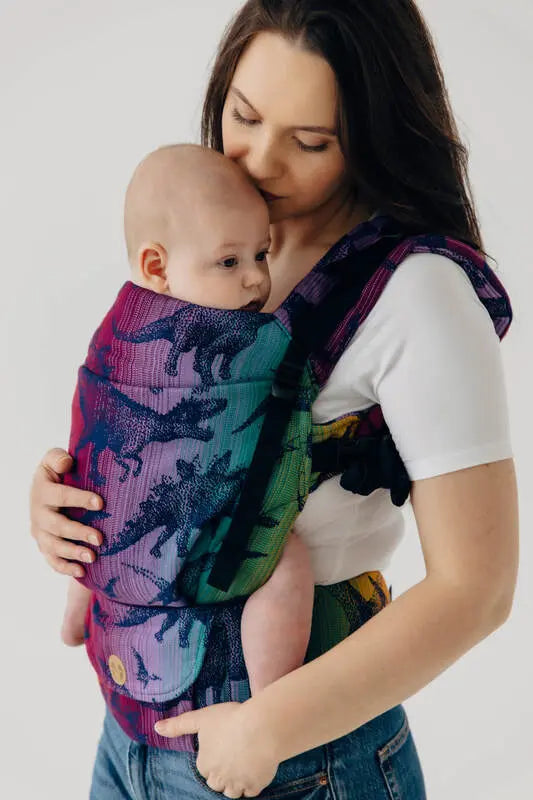 LennyUpGrade PRO Carrier, jacquard weave 100% cotton - JURASSIC - NEW ERA - Woven Baby Standard   lenny_upgrade_pro    #