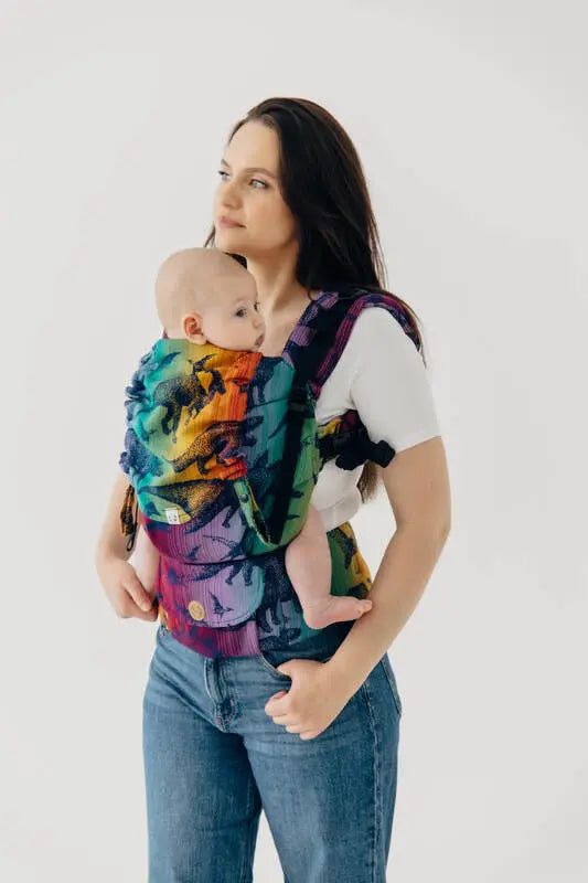 lennylamb LennyUpGrade PRO Carrier, jacquard weave 100% cotton - JURASSIC - NEW ERA  lenny_upgrade_pro  Woven Baby