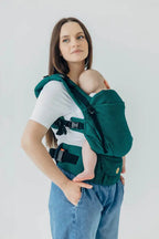 My First Baby Carrier - LennyUpGrade PRO, herringbone weave 100% cotton - EMERALD - Woven Baby Standard   lenny_upgrade_pro    #