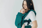 My First Baby Carrier - LennyUpGrade PRO, herringbone weave 100% cotton - EMERALD - Woven Baby Standard   lenny_upgrade_pro    #